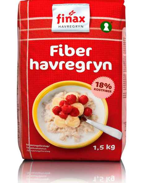 Bilde av Finax fiber havregryn. Bilde av Finax fiber havregryn.