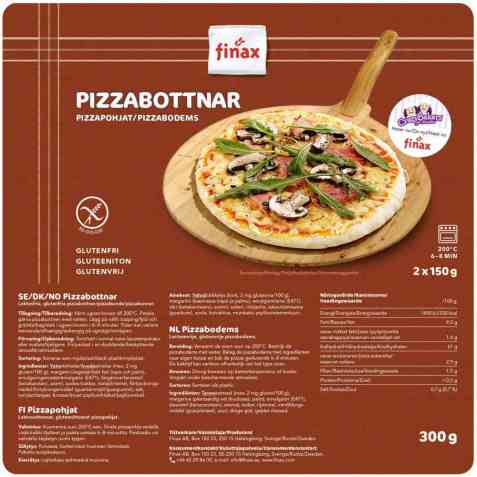 Bilde av Finax pizzabottner. Bilde av Finax pizzabottner.