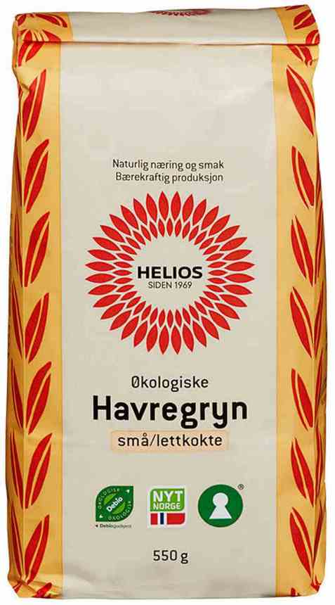 Bilde av Helios havregryn små og lettkokte. Bilde av Helios havregryn små og lettkokte.
