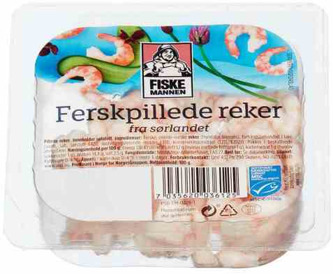 Bilde av Fiskemannen reker pillede ferske. Bilde av Fiskemannen reker pillede ferske.