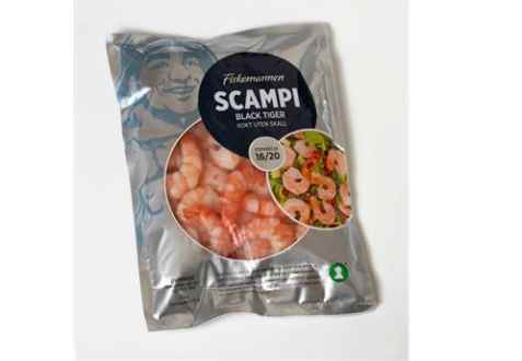 Bilde av Fiskemannen scampi kokt uten skall. Bilde av Fiskemannen scampi kokt uten skall.