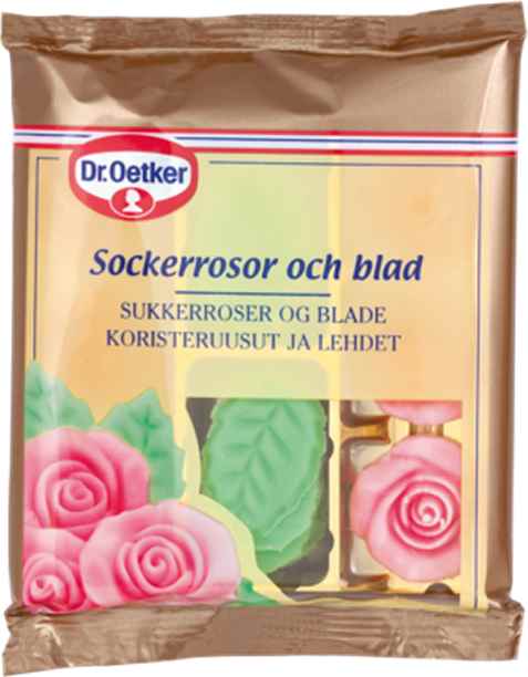 Bilde av DrOetker Sukkerroser. Bilde av DrOetker Sukkerroser.