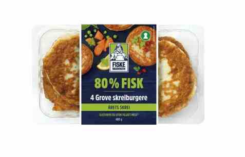 Bilde av Fiskemannen skreiburger. Bilde av Fiskemannen skreiburger.
