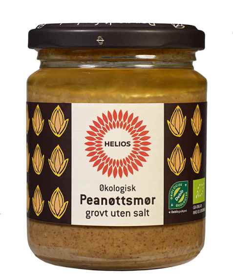 Bilde av Helios Peanøttsmør, grovt uten salt.