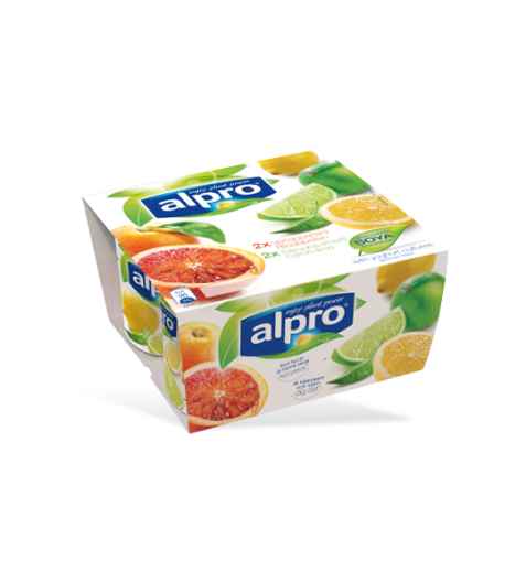 Bilde av Alpro soyayoghurt Blodappelsin & Sitron med lime.
