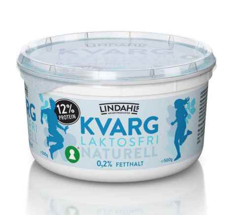 Bilde av Lindahls laktosefri kvarg naturell. Bilde av Lindahls laktosefri kvarg naturell.