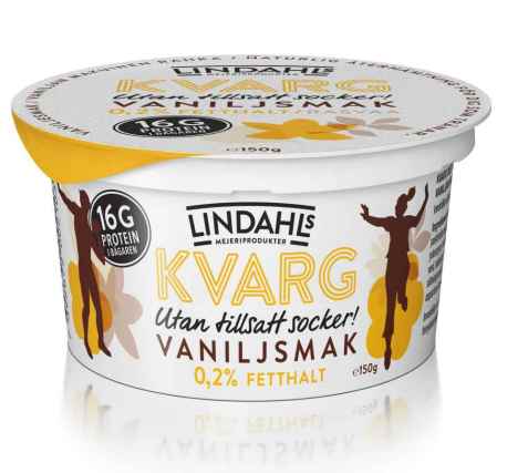 Bilde av Lindahls kvarg med vaniljesmak. Bilde av Lindahls kvarg med vaniljesmak.