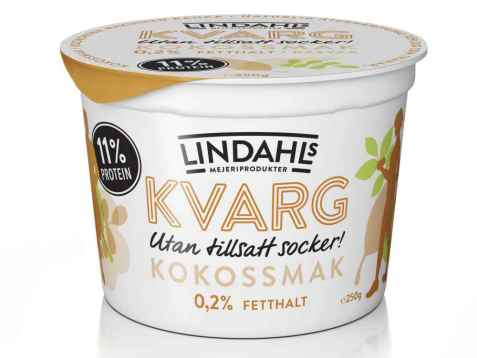 Bilde av Lindahls kvarg med kokossmak. Bilde av Lindahls kvarg med kokossmak.