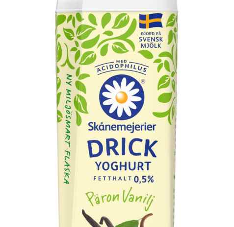 Bilde av Lindahls drickkvarg med pære-vaniljesmak.