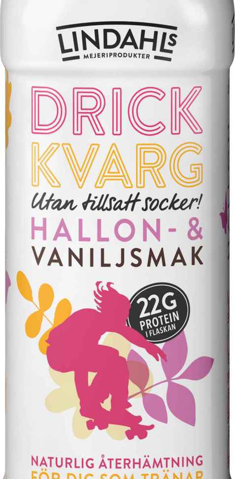 Bilde av Lindahls Drickkvarg med bringebær-vanilje. Bilde av Lindahls Drickkvarg med bringebær-vanilje.