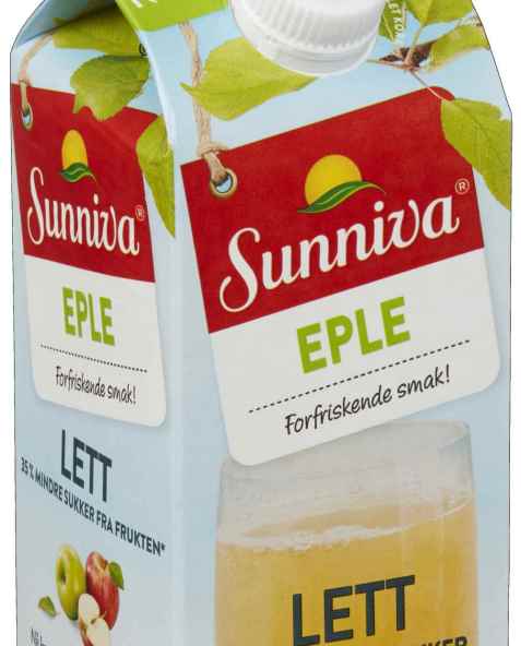 Bilde av Tine sunniva lett eple. Bilde av Tine sunniva lett eple.