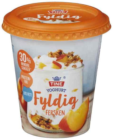 Bilde av Tine Yoghurt fyldig fersken.