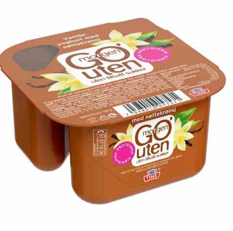 Bilde av Tine Go morgen Uten Vaniljeyoghurt med nøttekrønsj.