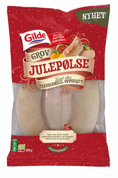 Bilde av Gilde julepølse grov 300gr. Bilde av Gilde julepølse grov 300gr.