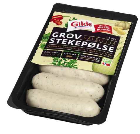 Bilde av Gilde Stekepølse salsiccia. Bilde av Gilde Stekepølse salsiccia.