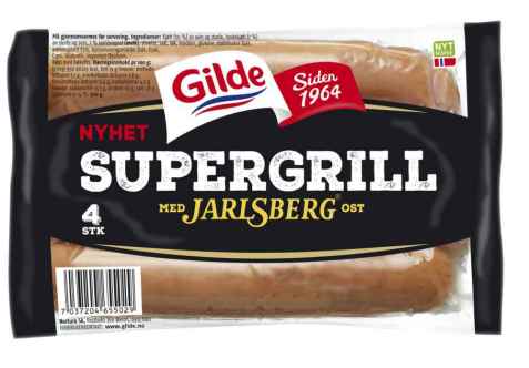 Bilde av Gilde supergrill med jarlsberg. Bilde av Gilde supergrill med jarlsberg.
