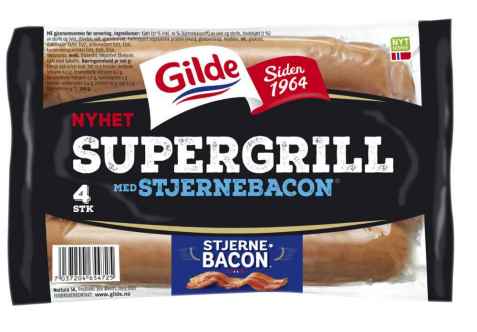 Bilde av Gilde supergrill med stjernebacon. Bilde av Gilde supergrill med stjernebacon.