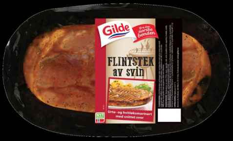Bilde av Gilde marinert flintstek av svin med urter og hvitløk. Bilde av Gilde marinert flintstek av svin med urter og hvitløk.