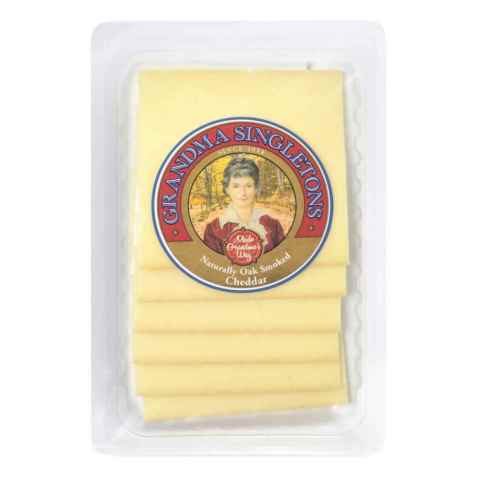 Bilde av Cheddar engelsk røkt skivet. Bilde av Cheddar engelsk røkt skivet.