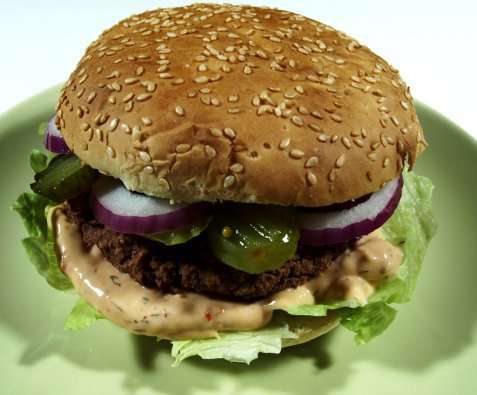 Bilde av Vegetarburger, hjemmelagd. Bilde av Vegetarburger, hjemmelagd.