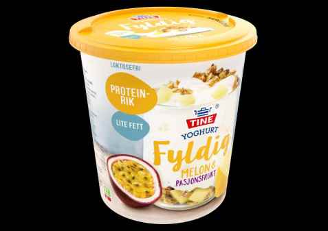 Bilde av Tine Yoghurt fyldig melon og pasjonsfrukt.