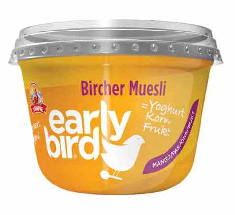Bilde av Synnøve Early Bird Bircher Müsli med yoghurt, mango og havre. Bilde av Synnøve Early Bird Bircher Müsli med yoghurt, mango og havre.