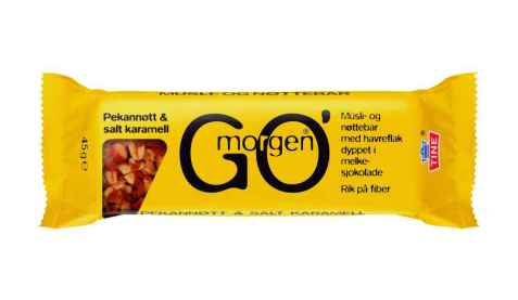 Bilde av Tine Go morgen Müsli- og nøttebar med pekannøtt og salt karamell.