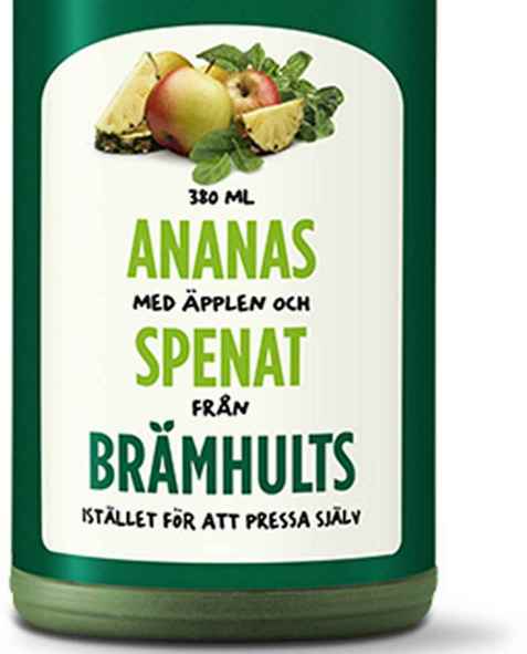 Bilde av Bramhult ananas, epler og spinat. Bilde av Bramhult ananas, epler og spinat.