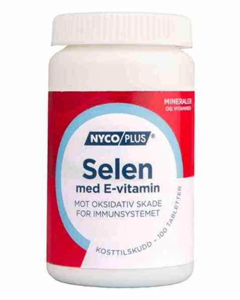 Bilde av Nycomed Nycoplus Selen med E-vitamin tabletter. Bilde av Nycomed Nycoplus Selen med E-vitamin tabletter.