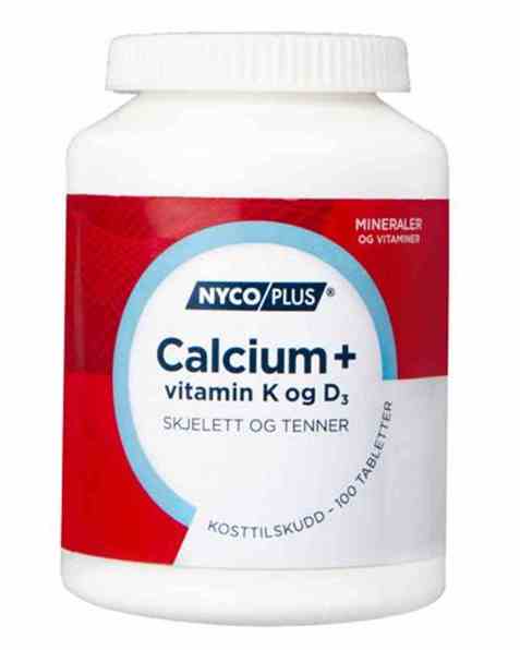 Bilde av Nycomed Nycoplus Calcium med K-og D3-vitamin tabletter. Bilde av Nycomed Nycoplus Calcium med K-og D3-vitamin tabletter.