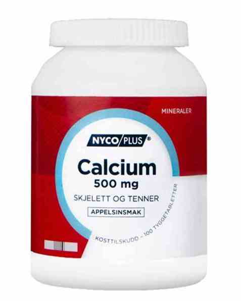 Bilde av Nycomed Nycoplus Calcium 500mg tyggetabletter 100stk. Bilde av Nycomed Nycoplus Calcium 500mg tyggetabletter 100stk.