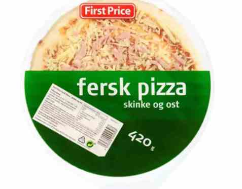 Bilde av First price fersk pizza Skinke&Ost. Bilde av First price fersk pizza Skinke&Ost.