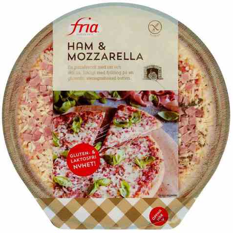 Bilde av Fria Pizza skinke og mozzarella. Bilde av Fria Pizza skinke og mozzarella.