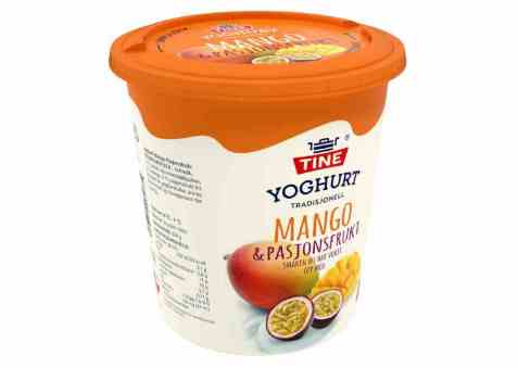 Bilde av Tine Yoghurt Mango/Pasjonsfrukt. Bilde av Tine Yoghurt Mango/Pasjonsfrukt.