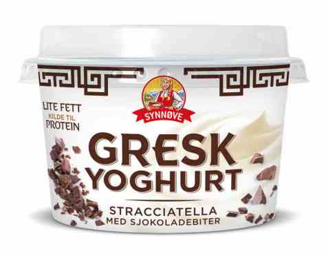 Bilde av Synnøve gresk yoghurt Stracciatella. Bilde av Synnøve gresk yoghurt Stracciatella.