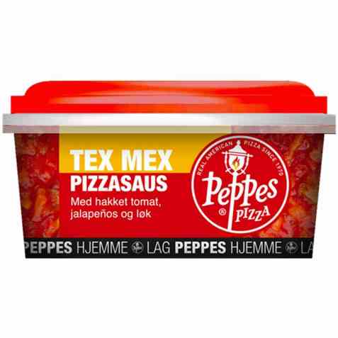 Bilde av Peppes TEX MEX pizzasaus. Bilde av Peppes TEX MEX pizzasaus.
