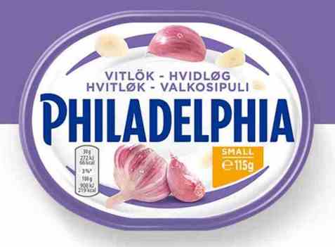 Bilde av Philadelphia Hvitløk. Bilde av Philadelphia Hvitløk.