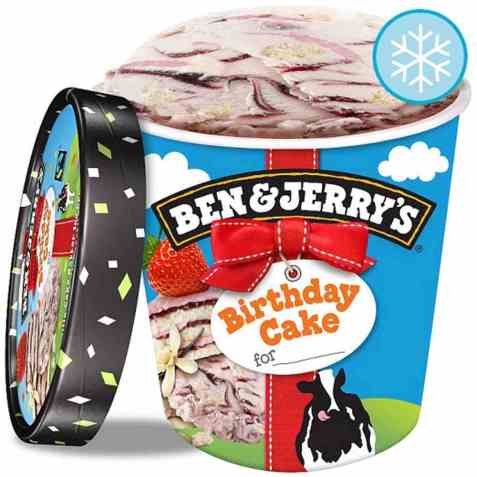 Bilde av Ben and Jerry Cherry Birthday Cake. Bilde av Ben and Jerry Cherry Birthday Cake.