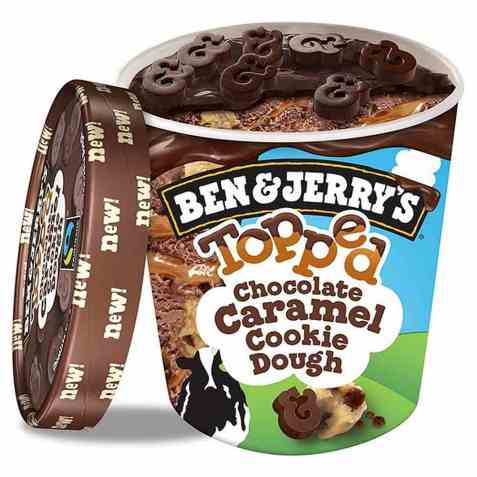 Bilde av Ben and Jerry Chocolate Caramel Cookie Dough. Bilde av Ben and Jerry Chocolate Caramel Cookie Dough.