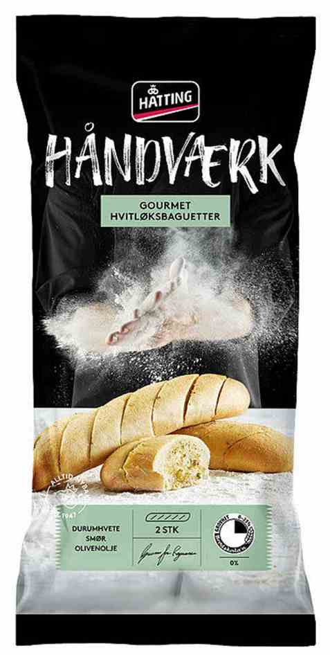 Bilde av Hatting Gourmet Hvitløksbaguetter. Bilde av Hatting Gourmet Hvitløksbaguetter.