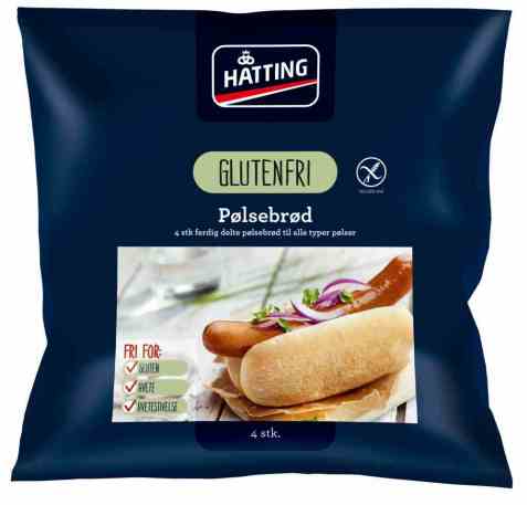 Bilde av Hatting Glutenfri Pølsebrød. Bilde av Hatting Glutenfri Pølsebrød.