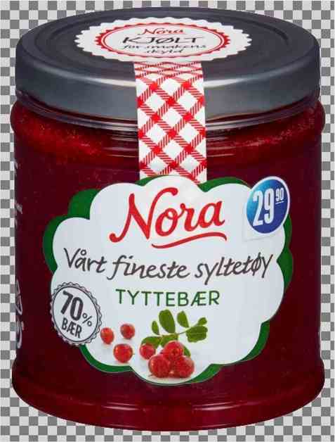 Bilde av Nora kjølt tyttebærsyltetøy. Bilde av Nora kjølt tyttebærsyltetøy.