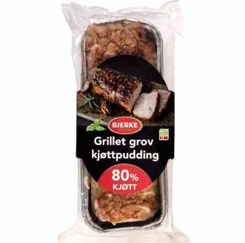 Bilde av Bjerke Grillet grov kjøttpudding. Bilde av Bjerke Grillet grov kjøttpudding.