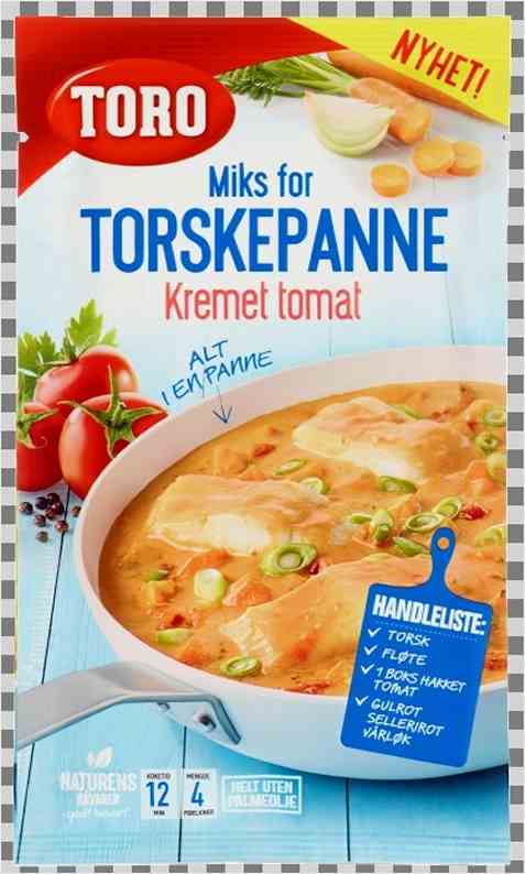 Bilde av Toro Miks for torskepanne kremet tomat. Bilde av Toro Miks for torskepanne kremet tomat.