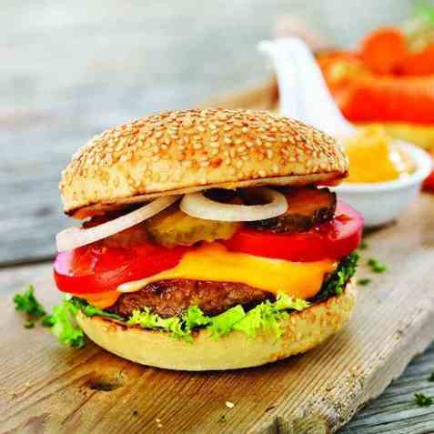 Bilde av Quorn Burger Storkjøkken.