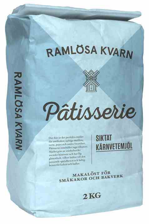 Bilde av Ramløsa Kvarn patisserie siktet kjernehvetemel. Bilde av Ramløsa Kvarn patisserie siktet kjernehvetemel.