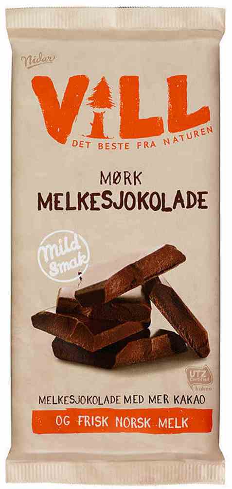 Bilde av Nidar vill mørk melkesjokolade. Bilde av Nidar vill mørk melkesjokolade.