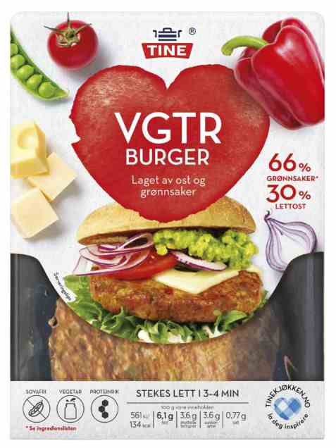 Bilde av Tine VGTR Burger. Bilde av Tine VGTR Burger.