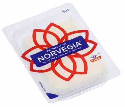 Bilde av Tine norvegia i skiver 150gr. Bilde av Tine norvegia i skiver 150gr.