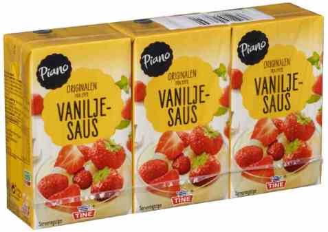 Bilde av Tine Piano Vaniljesaus 250 ml. Bilde av Tine Piano Vaniljesaus 250 ml.